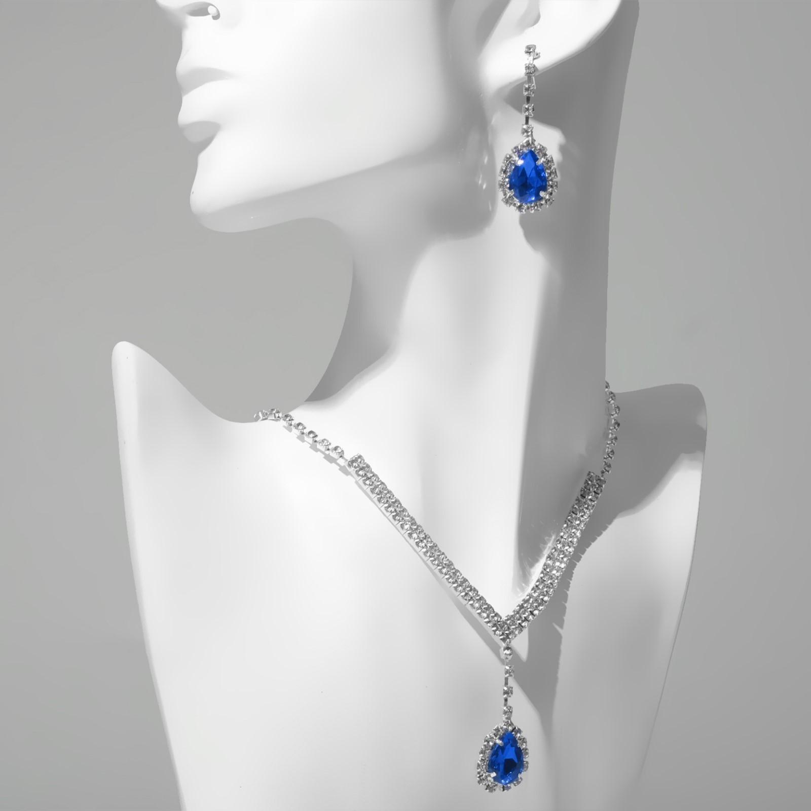 Набор 2 предмета: серьги, колье 