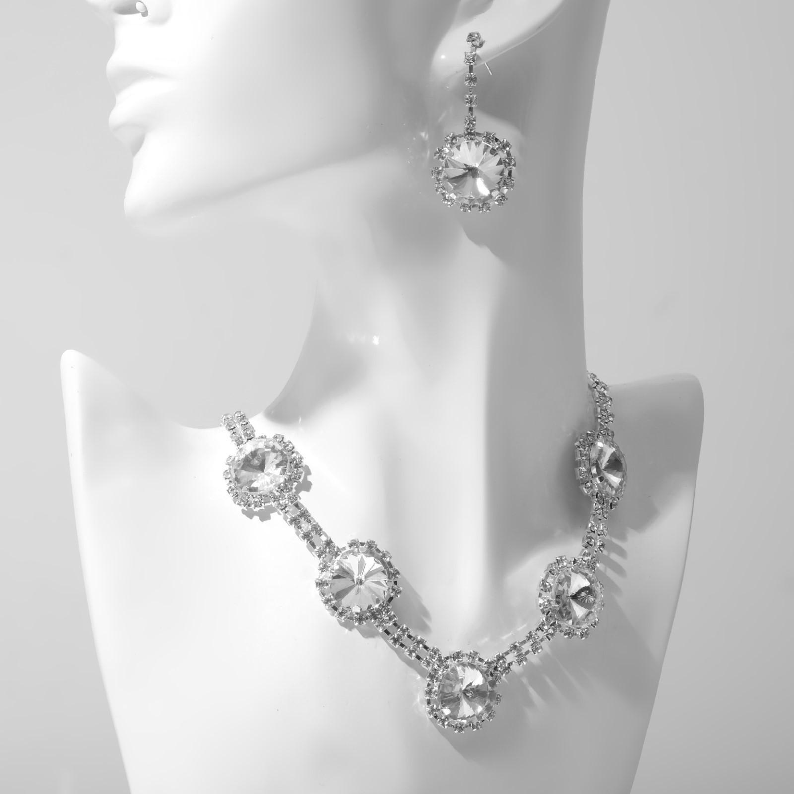 Набор 2 предмета: серьги, колье 