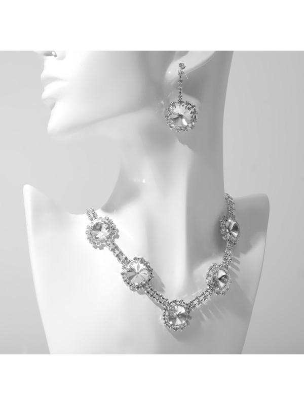 Набор 2 предмета: серьги, колье 