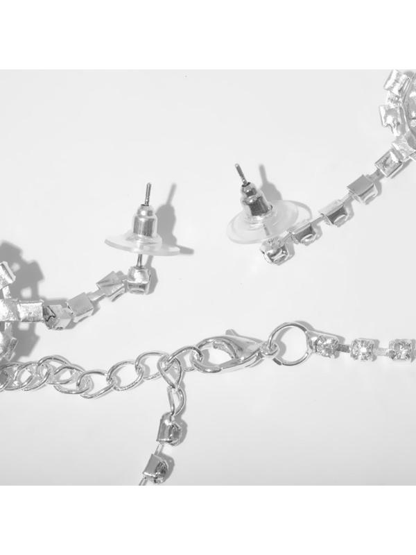 Набор 2 предмета: серьги, колье 