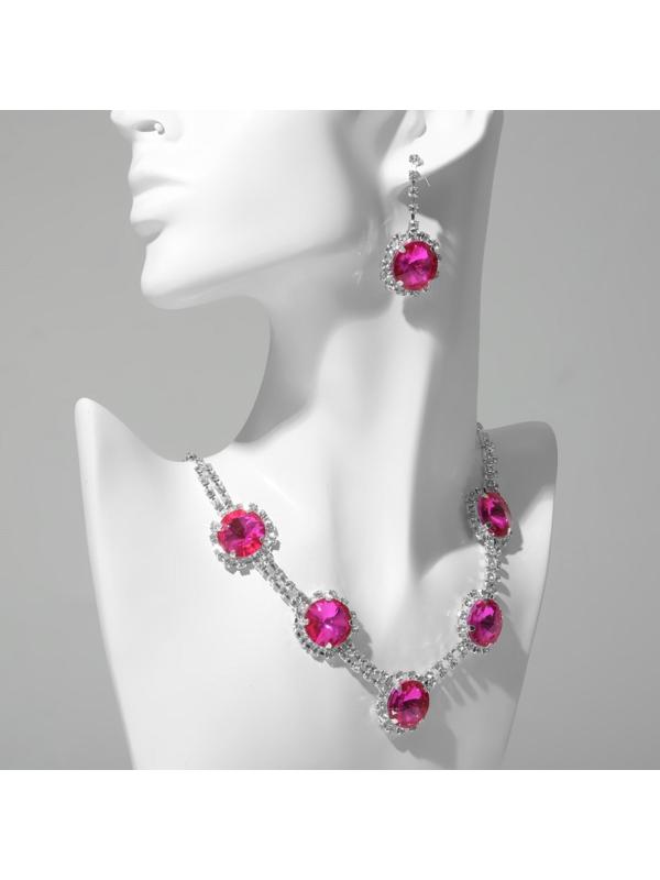 Набор 2 предмета: серьги, колье 