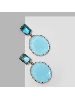 Серьги со стразами 