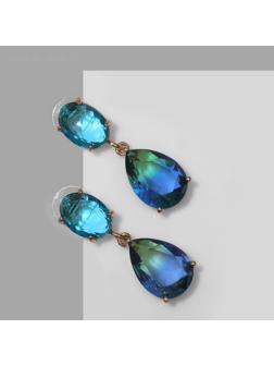 Серьги со стразами 