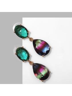 Серьги со стразами 