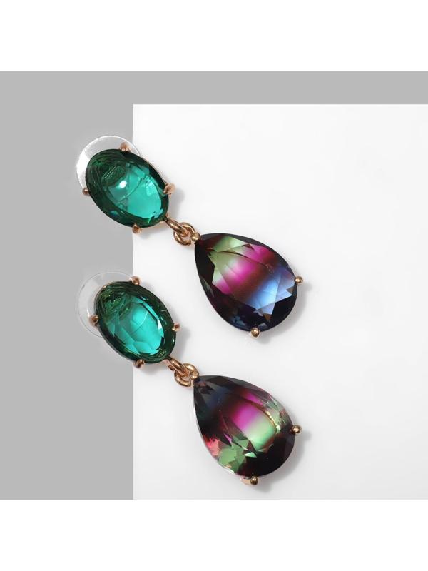 Серьги со стразами 