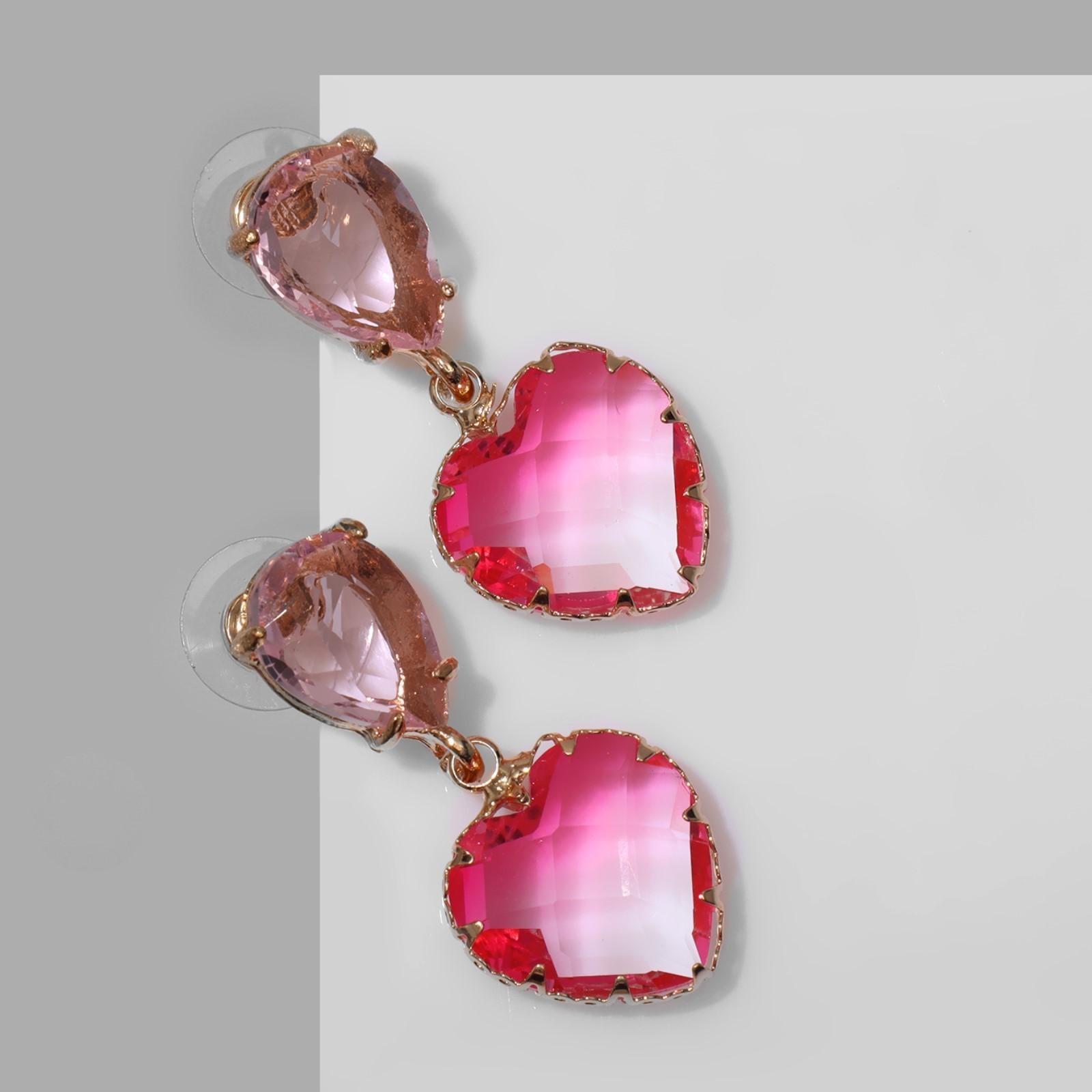 Серьги со стразами 