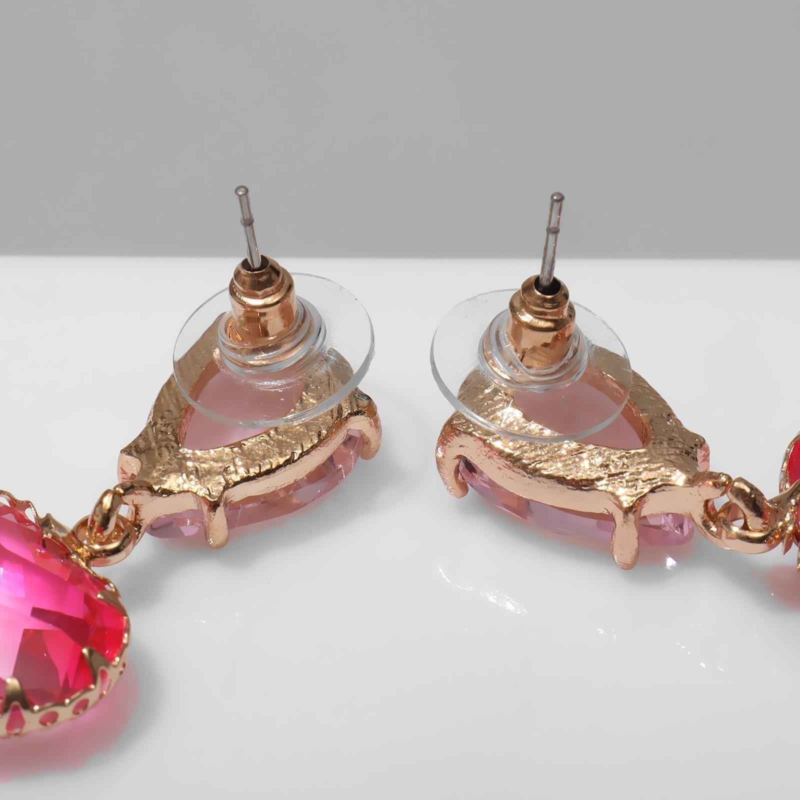 Серьги со стразами 