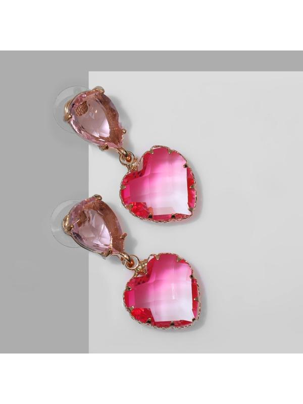 Серьги со стразами 