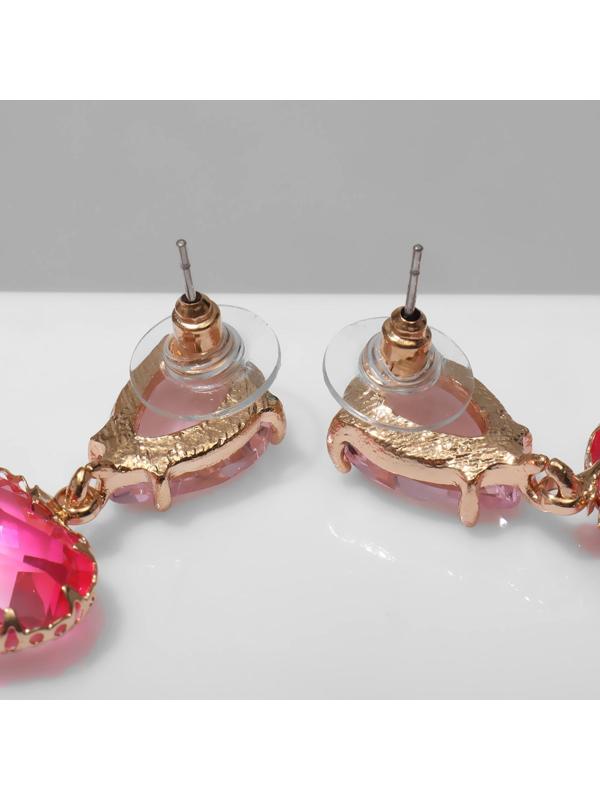 Серьги со стразами 