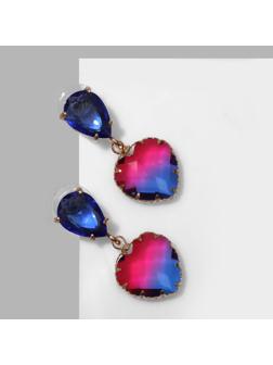 Серьги со стразами 