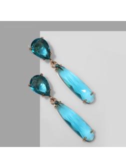 Серьги со стразами 