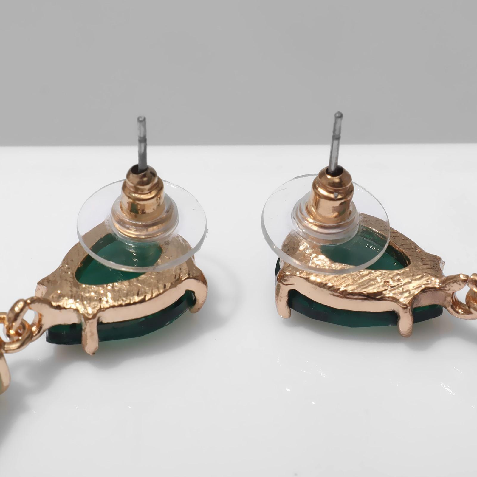 Серьги со стразами 