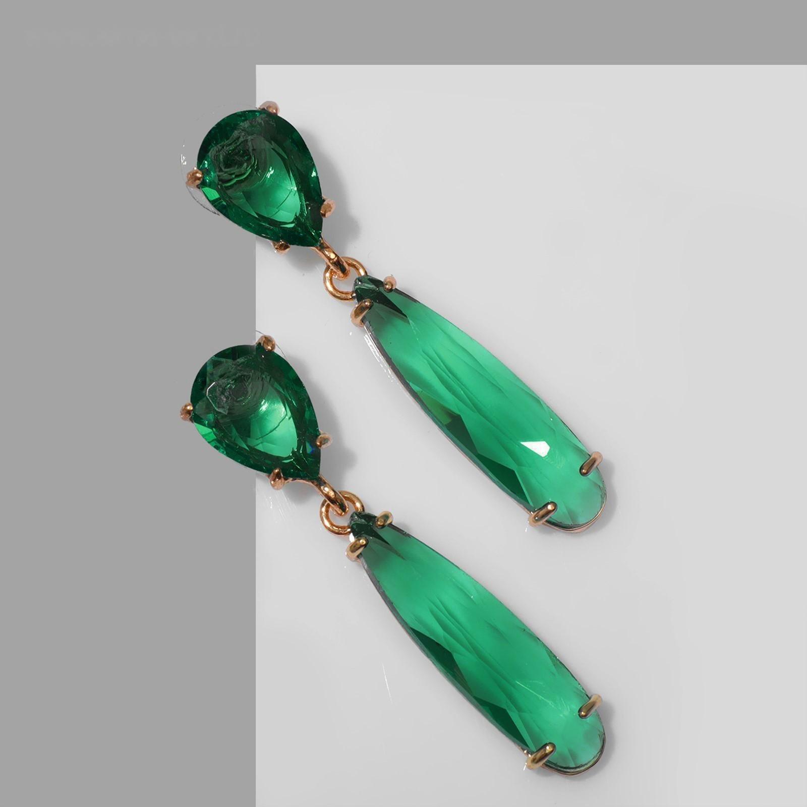 Серьги со стразами 