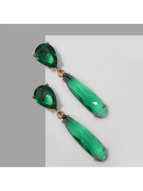 Серьги со стразами 