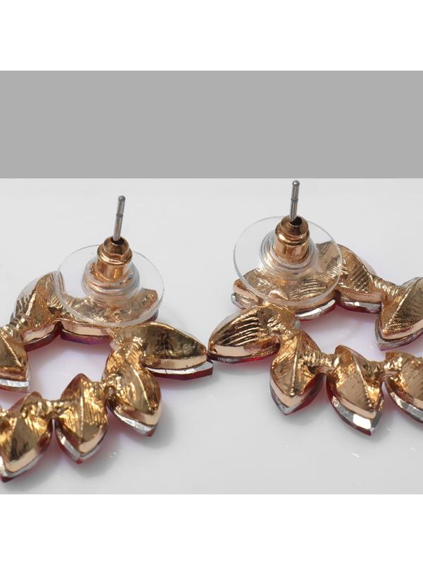 Серьги со стразами 