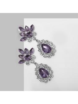 Серьги со стразами 