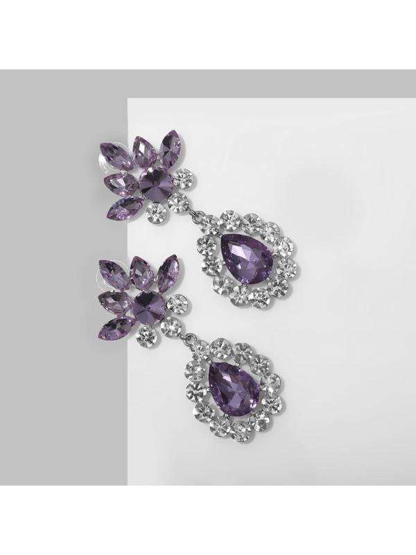 Серьги со стразами 