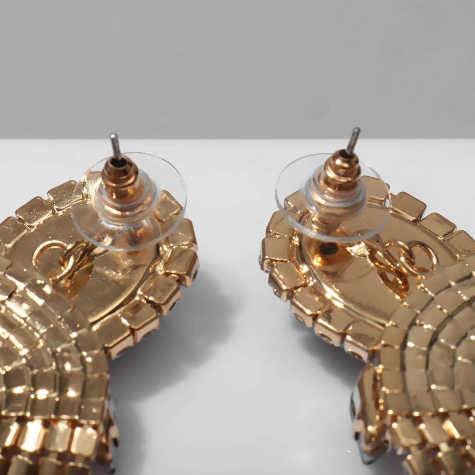 Серьги со стразами 