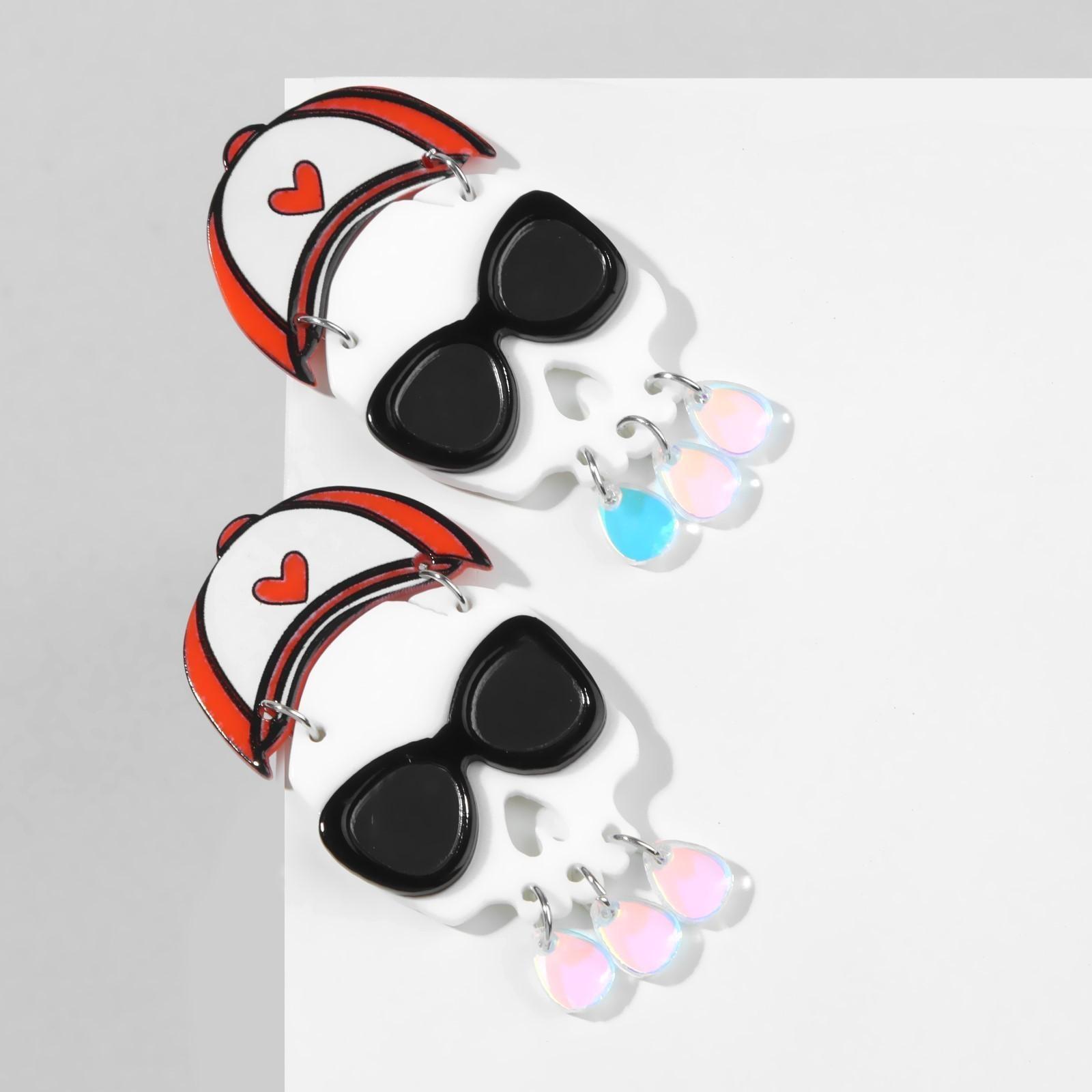 Серьги акрил 