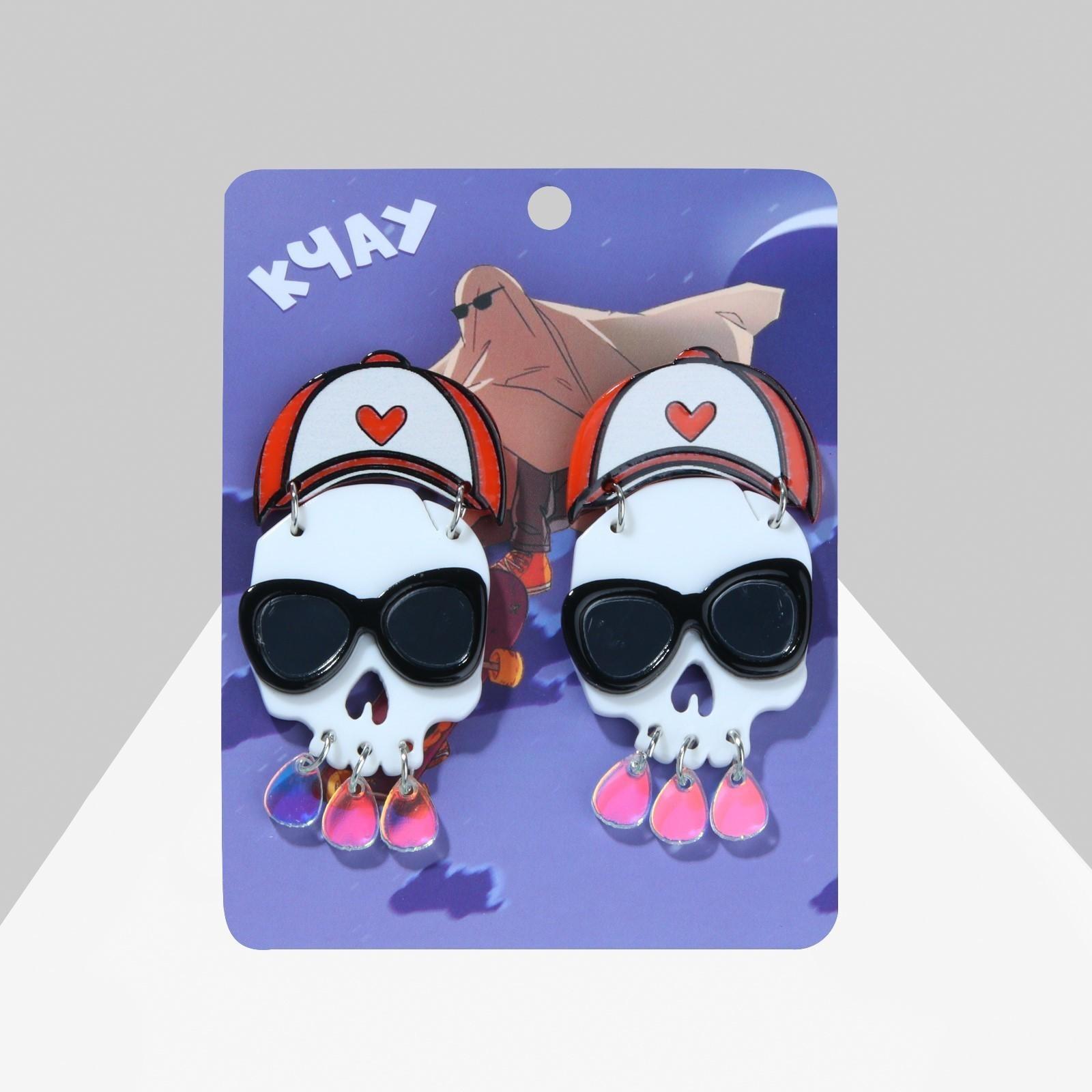 Серьги акрил 