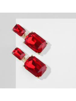 Серьги со стразами 