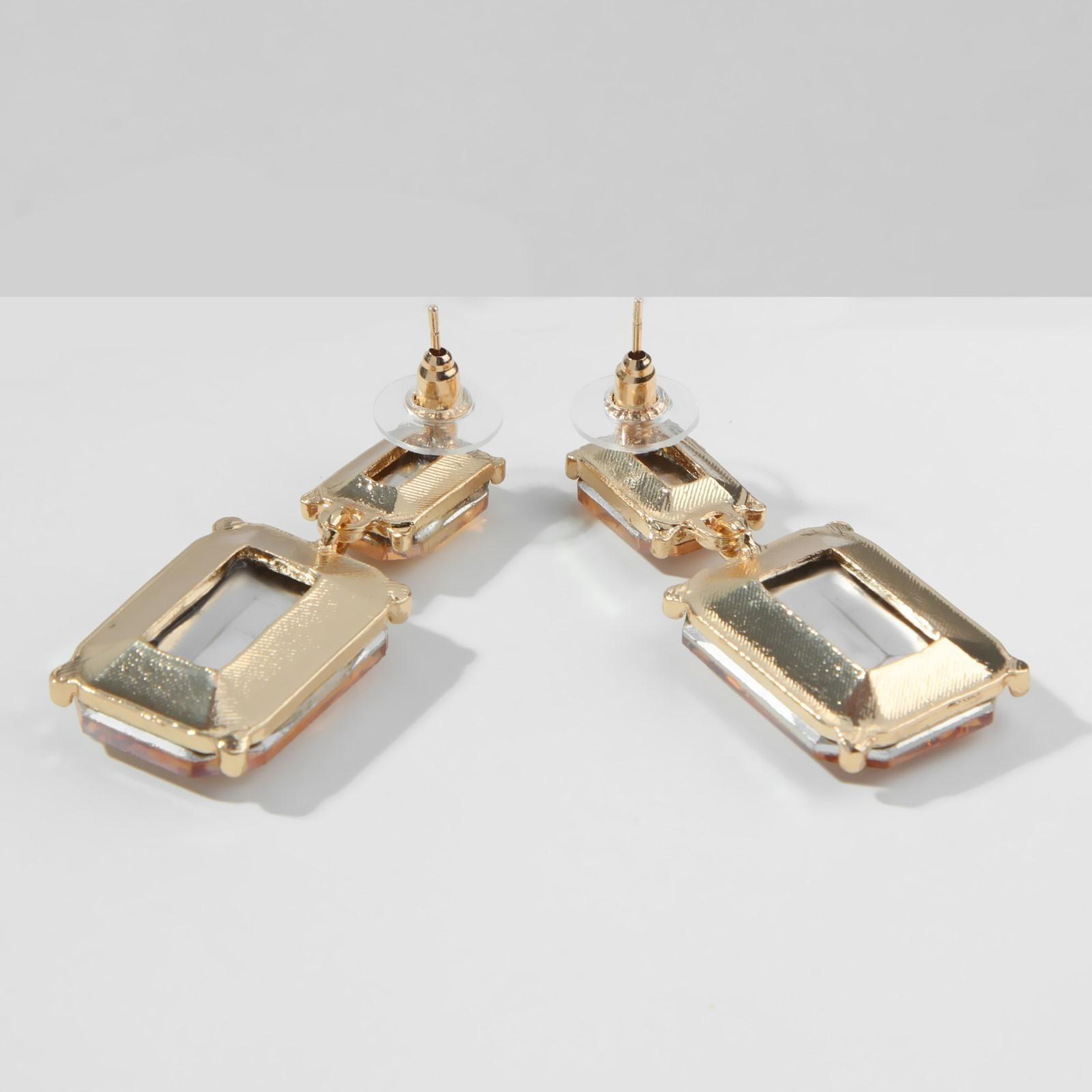 Серьги со стразами 