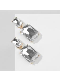 Серьги со стразами 