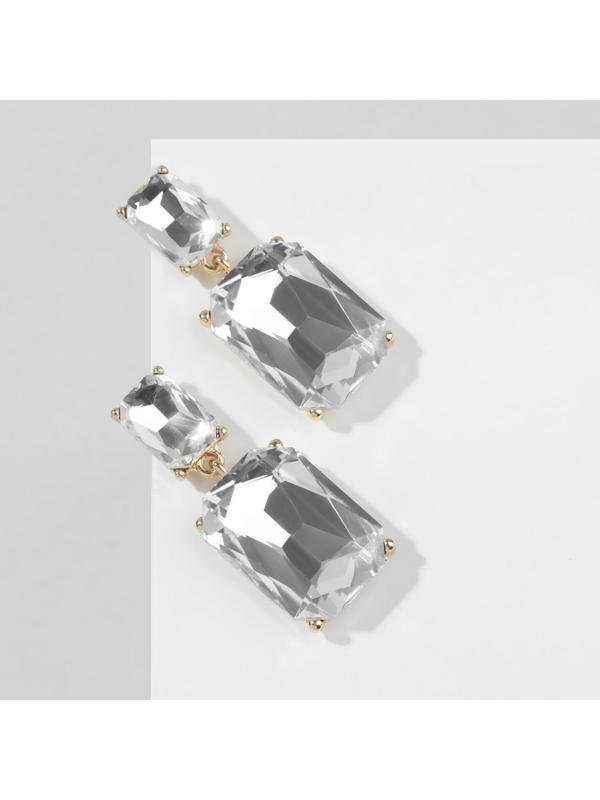 Серьги со стразами 