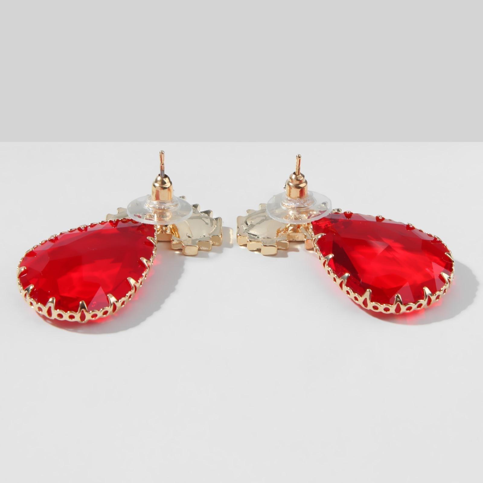 Серьги со стразами 