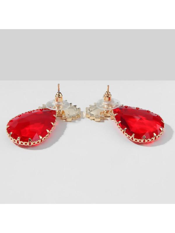 Серьги со стразами 