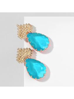 Серьги со стразами 