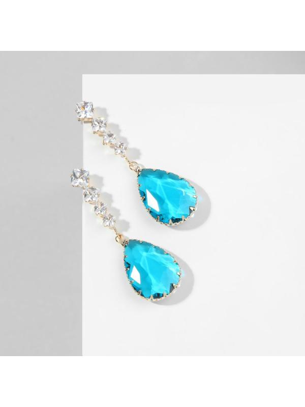 Серьги со стразами 