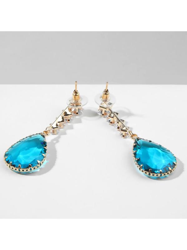 Серьги со стразами 