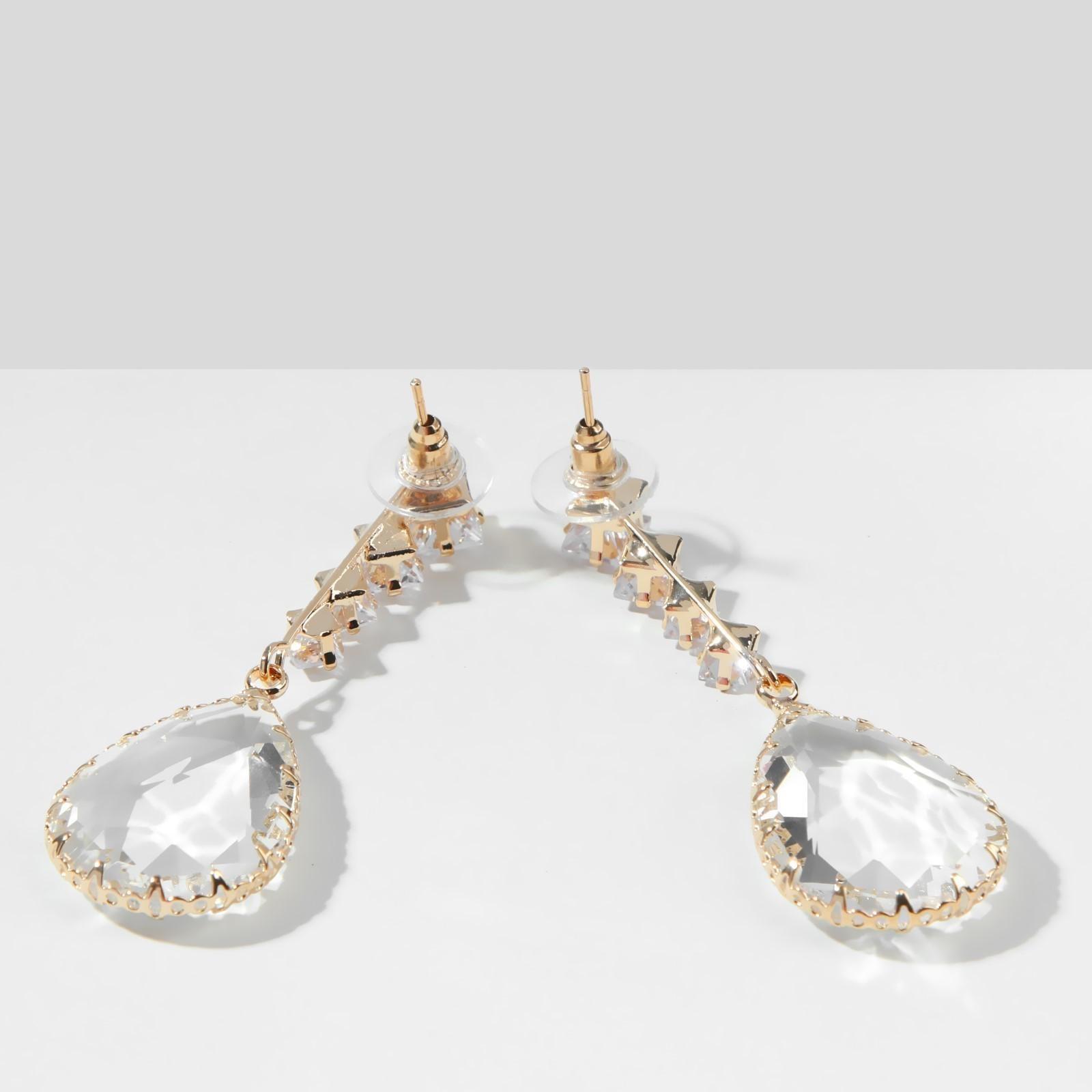 Серьги со стразами 