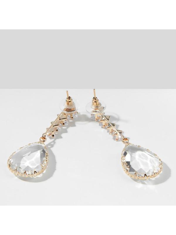 Серьги со стразами 