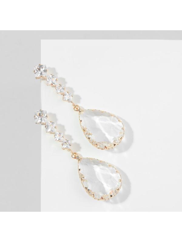 Серьги со стразами 