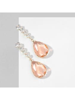 Серьги со стразами 