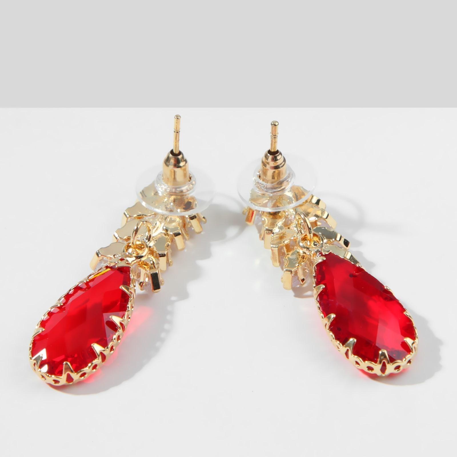 Серьги со стразами 