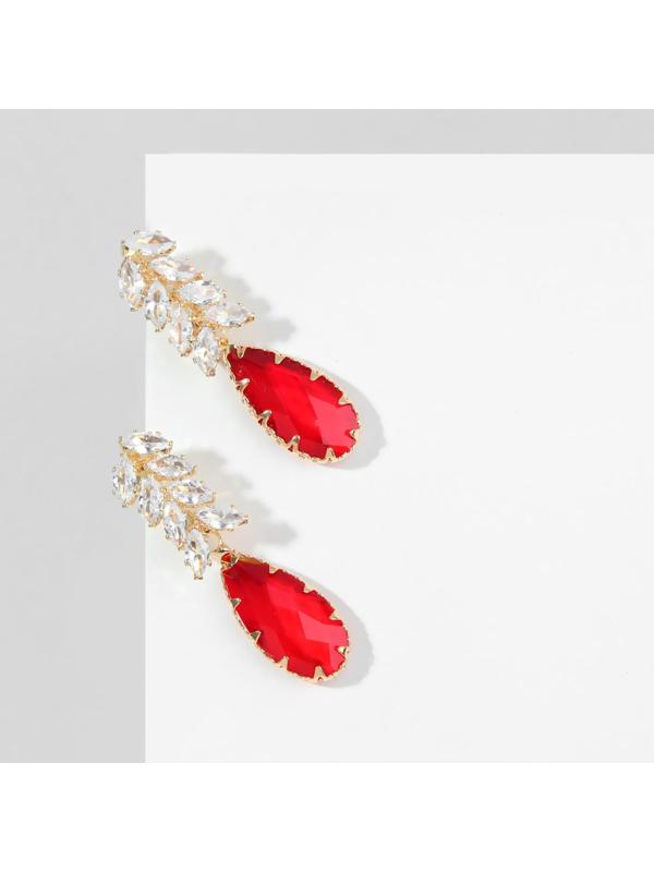 Серьги со стразами 