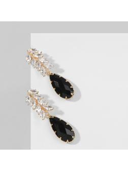 Серьги со стразами 