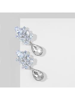 Серьги со стразами 