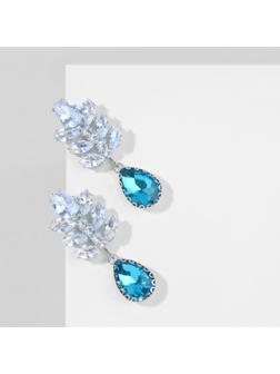 Серьги со стразами 