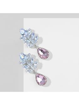 Серьги со стразами 