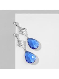 Серьги со стразами 