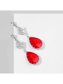 Серьги со стразами 