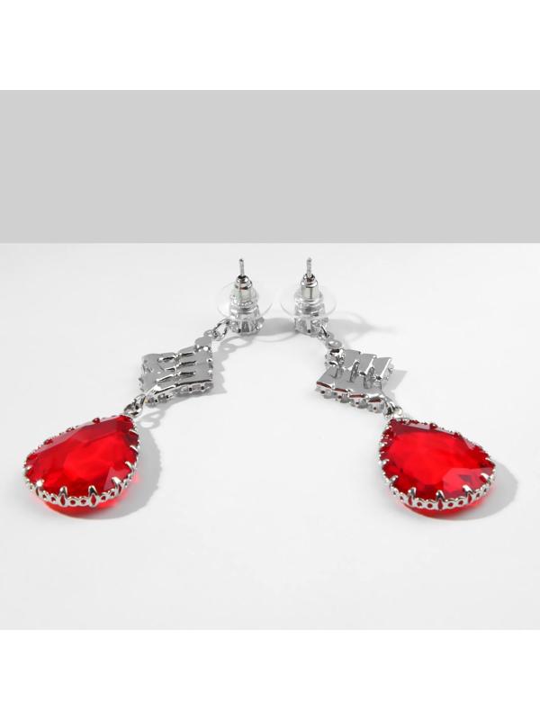 Серьги со стразами 