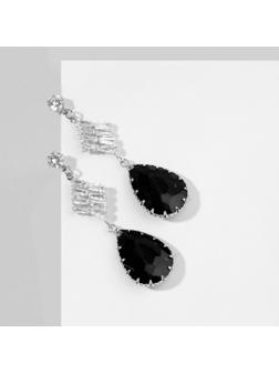 Серьги со стразами 