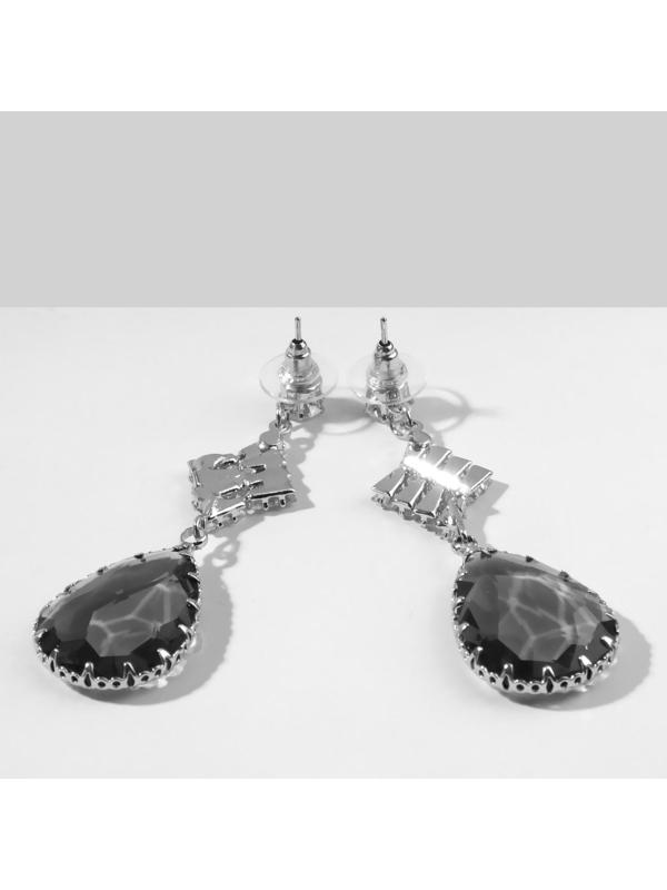 Серьги со стразами 