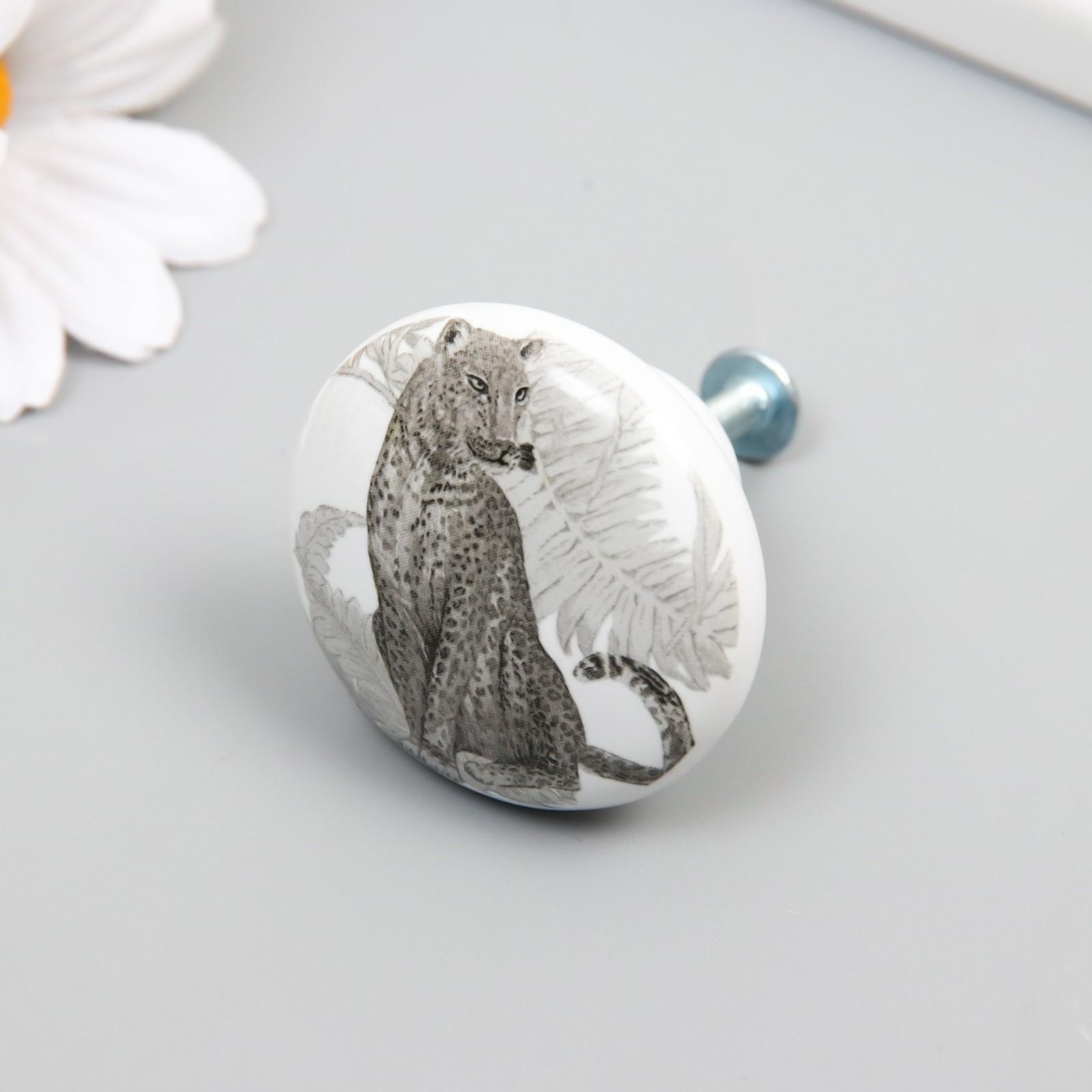 Ручка для шкатулки керамика, металл 