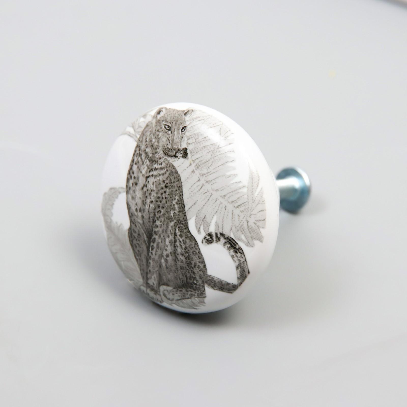 Ручка для шкатулки керамика, металл 